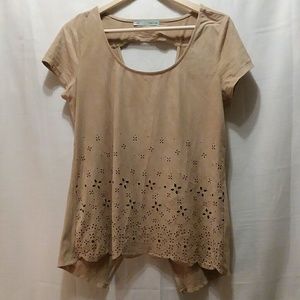 Maurices Bohemian Faux Suede Top